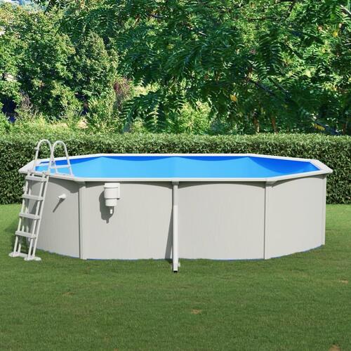 Swimmingpool med poolstige 490x360x120 cm