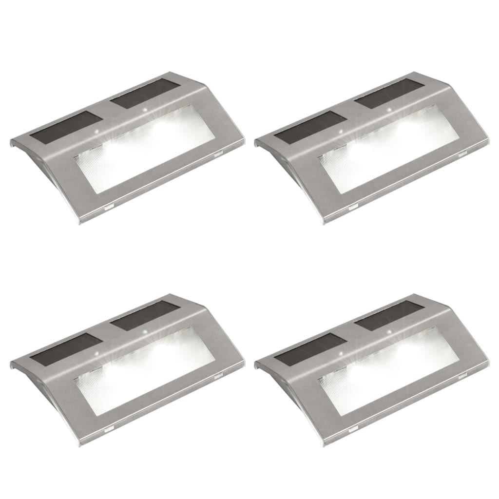 4 x trappelampe med solceller billede
