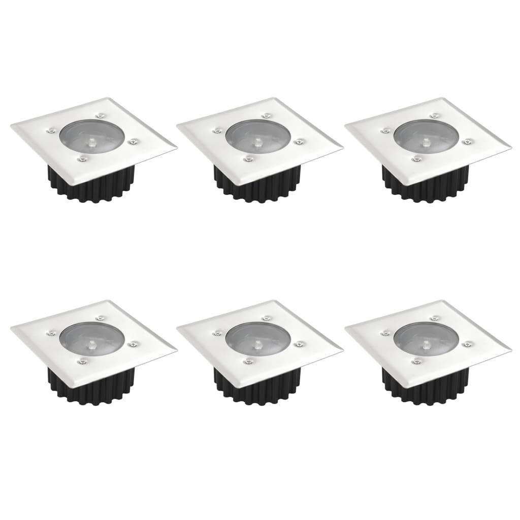 6 x soldrevet jordspotlys