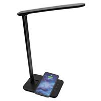 LED-lampe med trådløs oplader til smartphones Denver Electronics LQI-105 Sort Multifarvet Metal Plastik 5 W