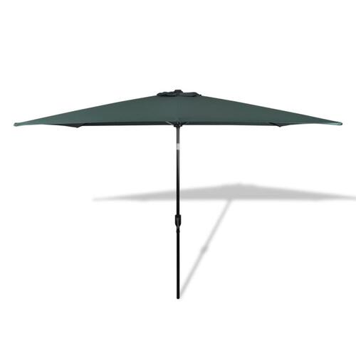 Rektangulær parasol 200 x 300 cm grøn