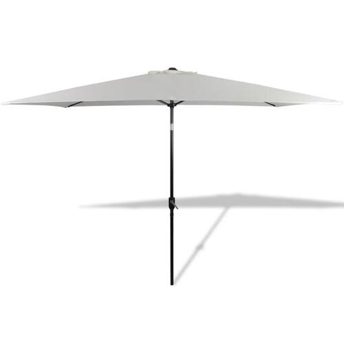 40772 parasol 200 x 300 cm sandhvid rektangulær