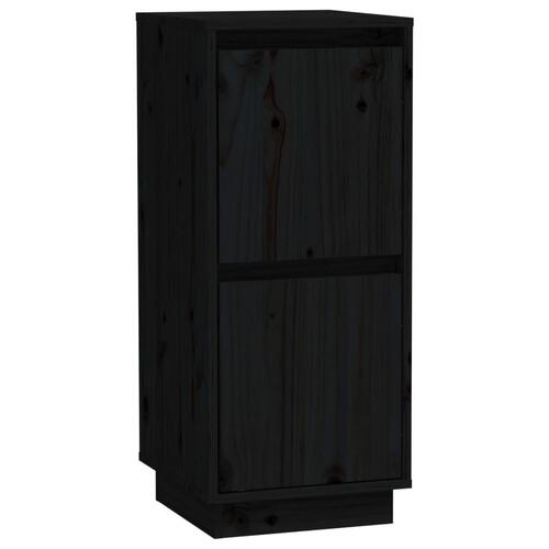 Skænk 31,5x34x75 cm massivt fyrretræ sort