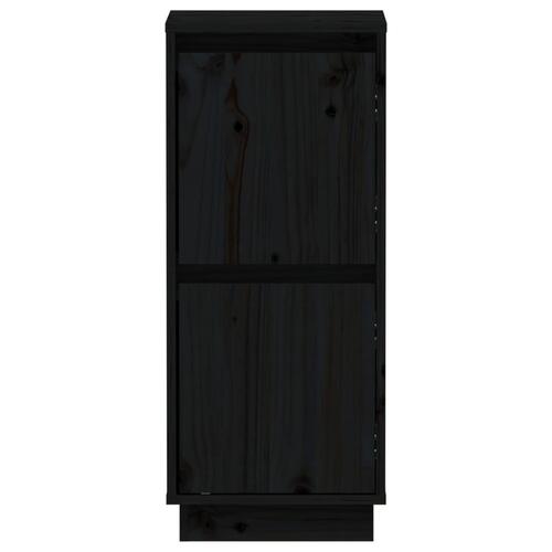 Skænke 2 stk. 31,5x34x75 cm massivt fyrretræ sort
