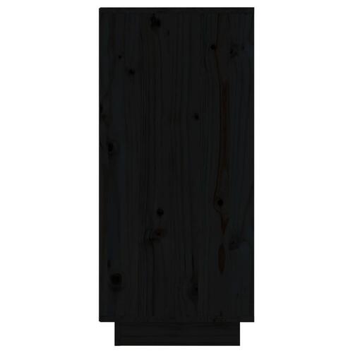 Skænke 2 stk. 31,5x34x75 cm massivt fyrretræ sort