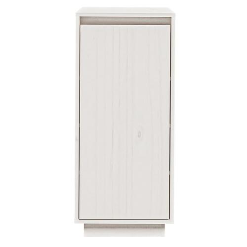 Skoreol 35x35x80 cm massivt fyrretræ hvid