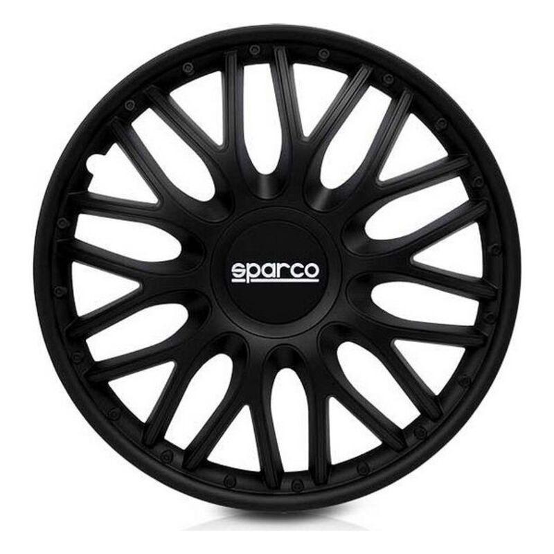 Sparco hjulkapsler SPC1496BK - sort, 14" (sæt á 4)