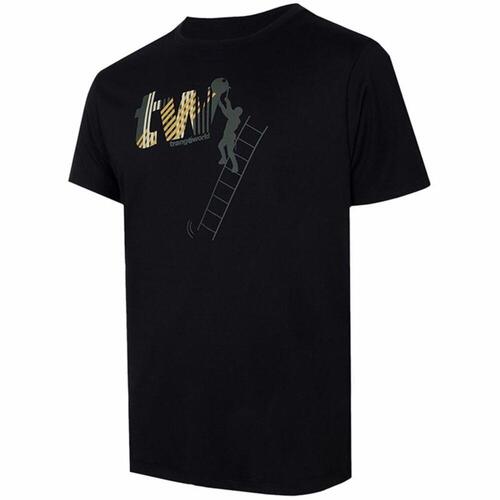 Kortærmet T-shirt til Mænd Trangoworld Konak Sort M