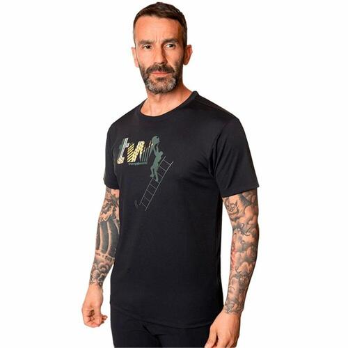 Kortærmet T-shirt til Mænd Trangoworld Konak Sort M