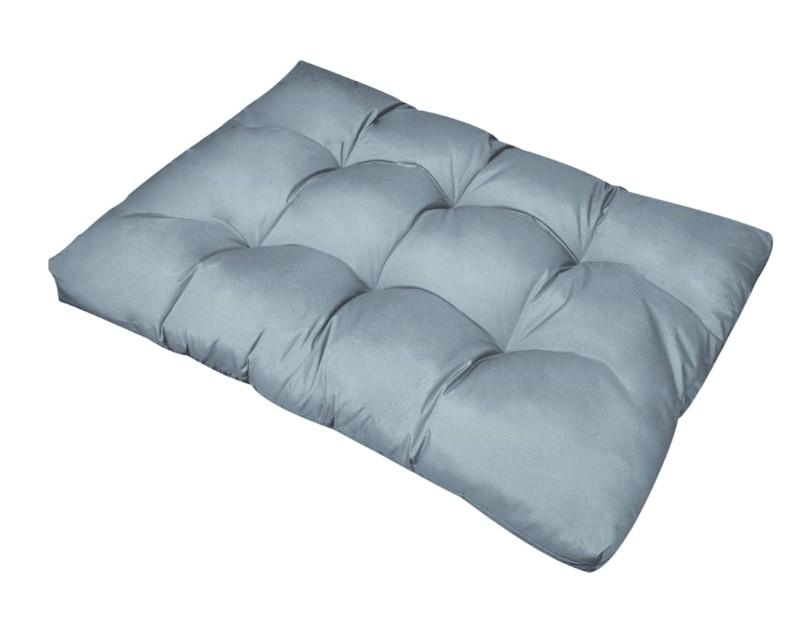 Pallehynde 120x80x12 cm stof grå