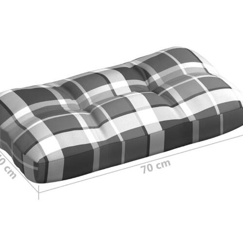 Pallehynder 3 stk. stof gråternet