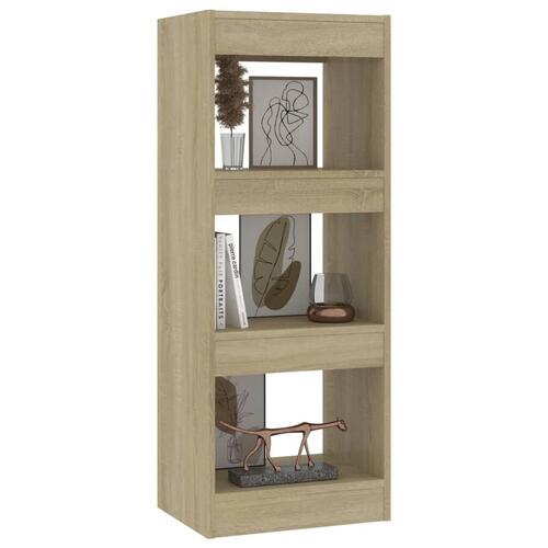 Bogreol/rumdeler 40x30x103 cm konstrueret træ sonoma-eg