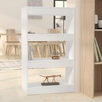 Bogreol/rumdeler 60x30x103 cm konstrueret træ hvid