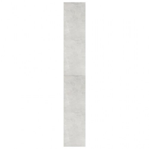 Bogreol/rumdeler 100x30x198 cm konstrueret træ betongrå