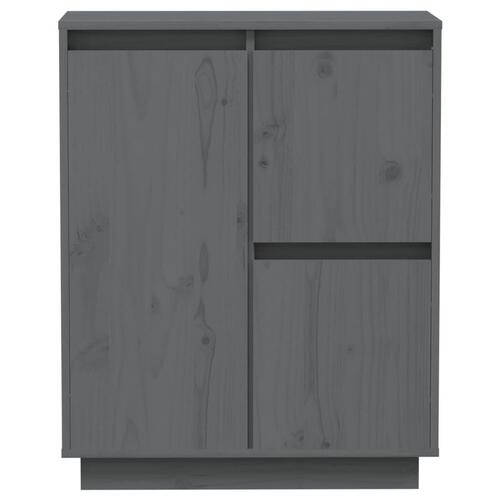 Skænk 60x34x75 cm massivt fyrretræ grå