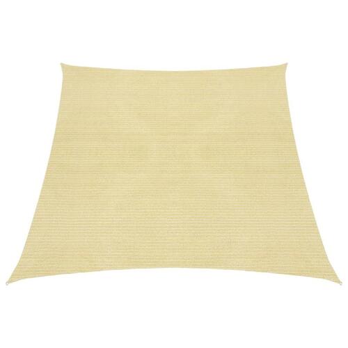 Solsejl 160 g/m² 4/5x3 m HDPE beige