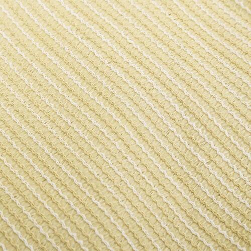 Solsejl 2,5x2,5 m 160 g/m² HDPE beige