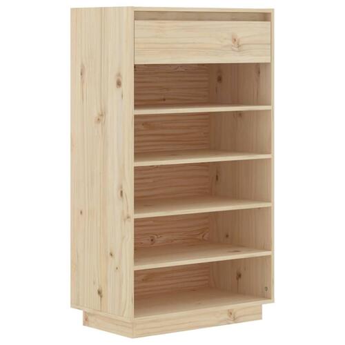 Skoreol 60x34x105 cm massivt fyrretræ