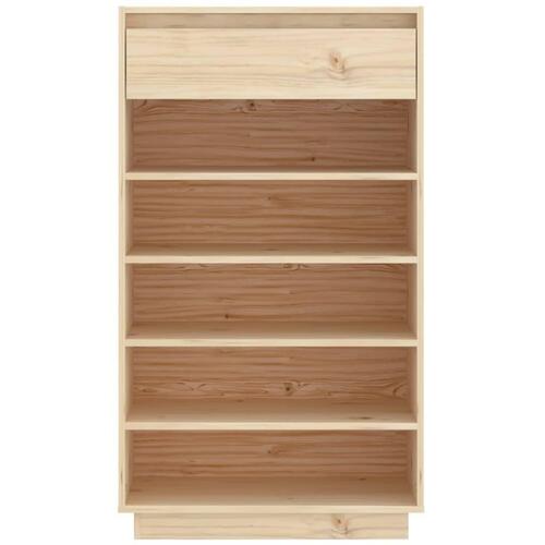Skoreol 60x34x105 cm massivt fyrretræ