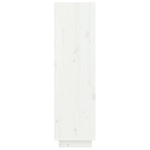 Skoreol 60x34x105 cm massivt fyrretræ hvid