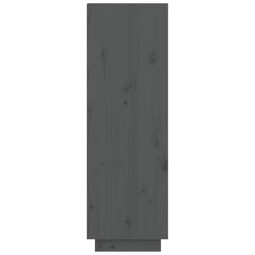 Skoreol 60x34x105 cm massivt fyrretræ grå