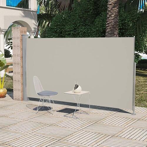 Sidemarkise til terrasse 160x300 cm cremefarvet