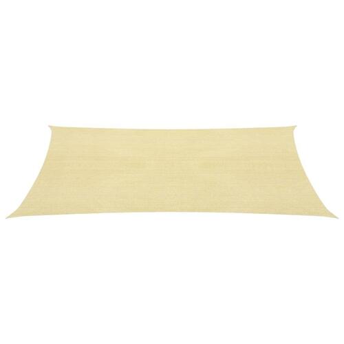 Solsejl 2,5x5 m 160 g/m² HDPE beige