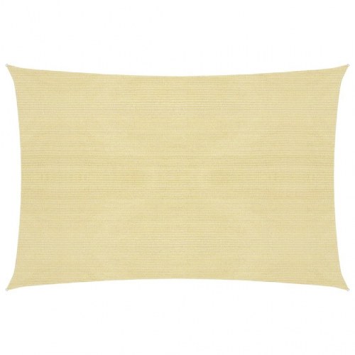 Solsejl 160 g/m² 5x7 m HDPE beige
