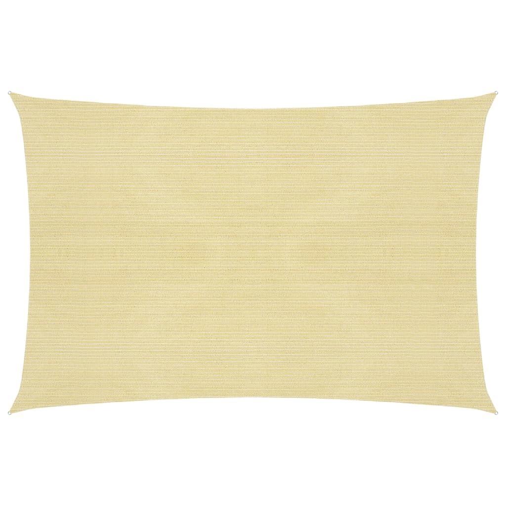 Solsejl 160 g/m² 6x8 m HDPE beige