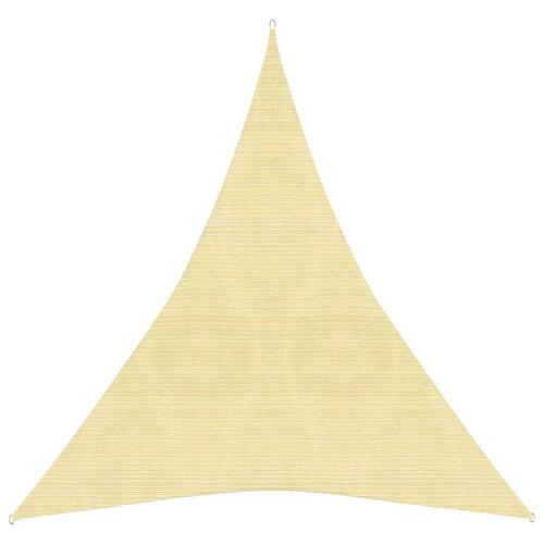 Solsejl 3x4x4 m 160 g/m² HDPE beige
