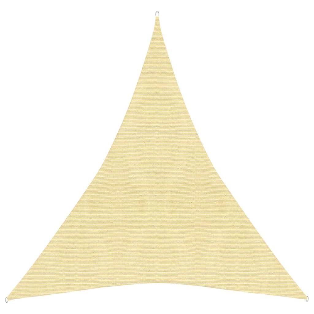 Solsejl 3x4x4 m 160 g/m² HDPE beige