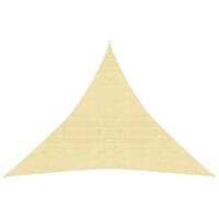 Solsejl 4x4x4 m 160 g/m² HDPE beige