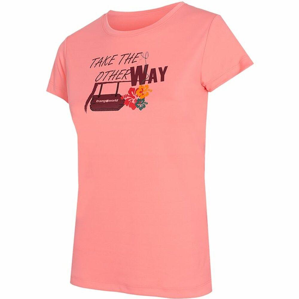 Kortærmet T-shirt til Kvinder Trangoworld Myra Pink S