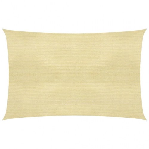 Solsejl 160 g/mÂ² 5x8 m HDPE beige