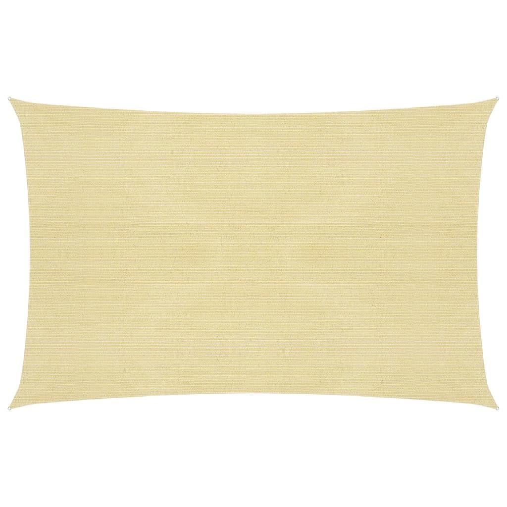 Solsejl 160 g/mÂ² 5x8 m HDPE beige