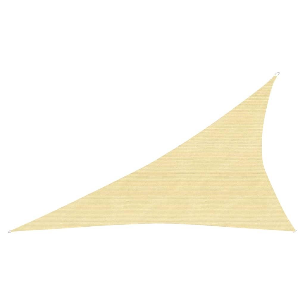 Solsejl 4x5x6,8 m 160 g/m² HDPE beige