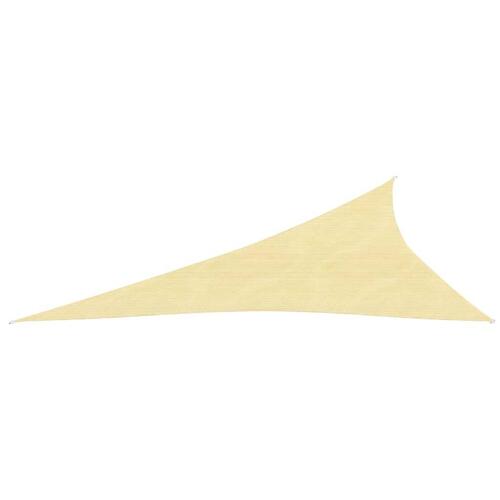 Solsejl 4x5x6,8 m 160 g/m² HDPE beige