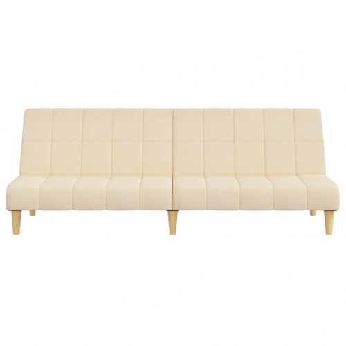 2-personers sovesofa stof cremefarvet