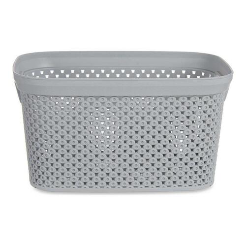 Kurv Grå Plastik 3 L 16,5 x 12,5 x 23 cm