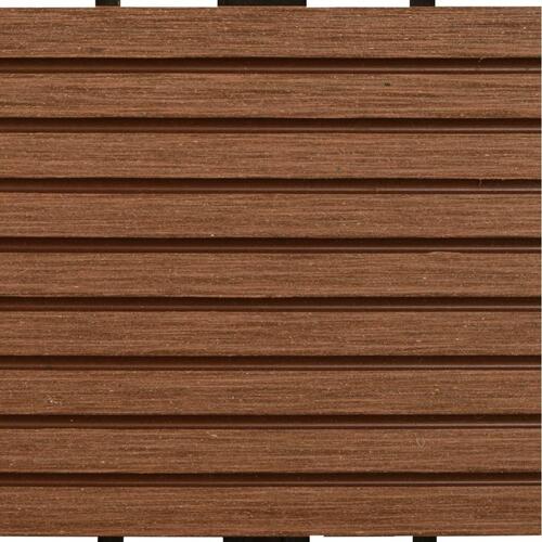 WPC fliser 30x30cm 11 stk. 1m2 brun