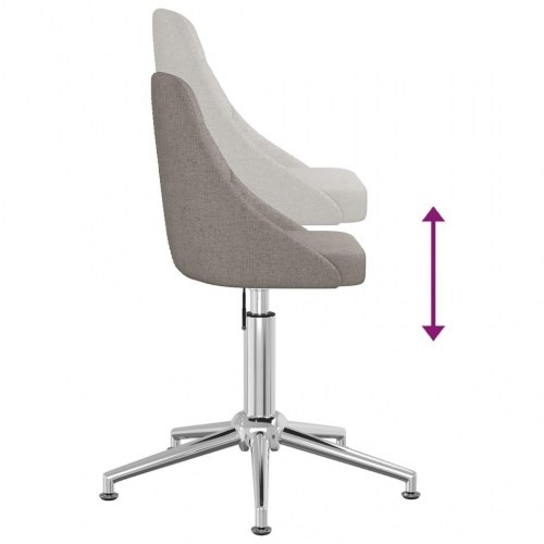 Drejelig kontorstol stof mørkegrå