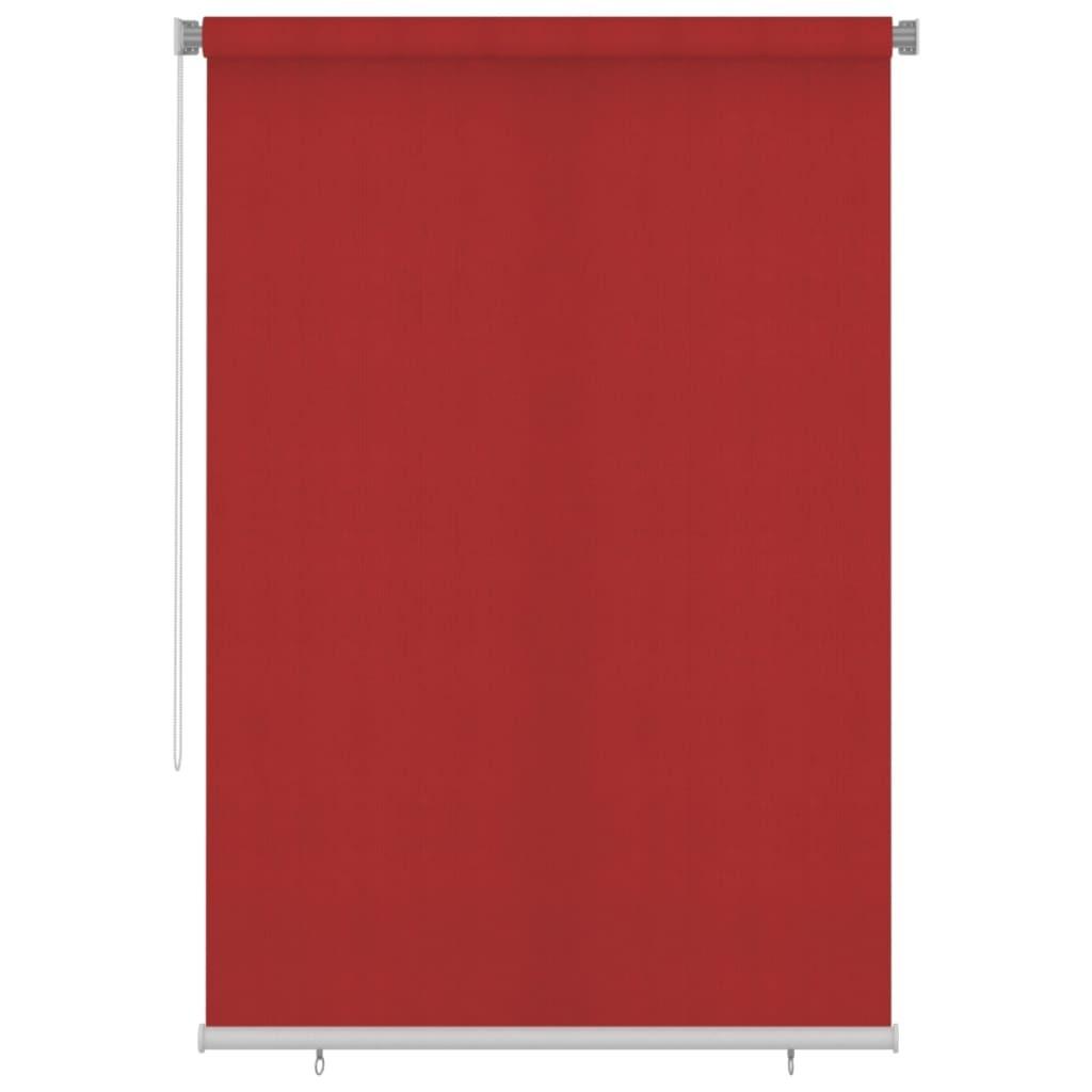 Udendørs rullegardin 160x230 cm HDPE rød