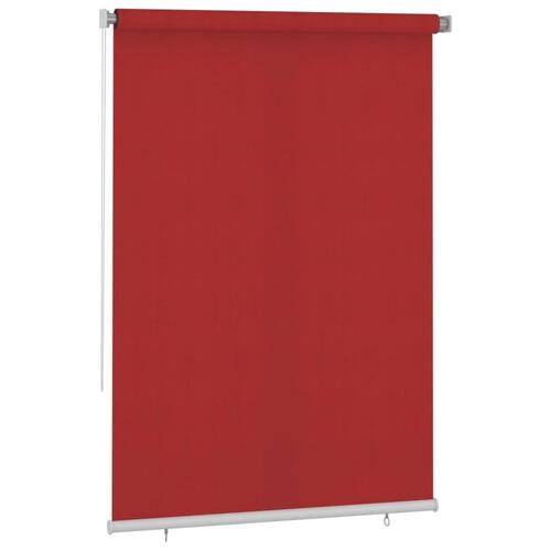 Udendørs rullegardin 160x230 cm HDPE rød