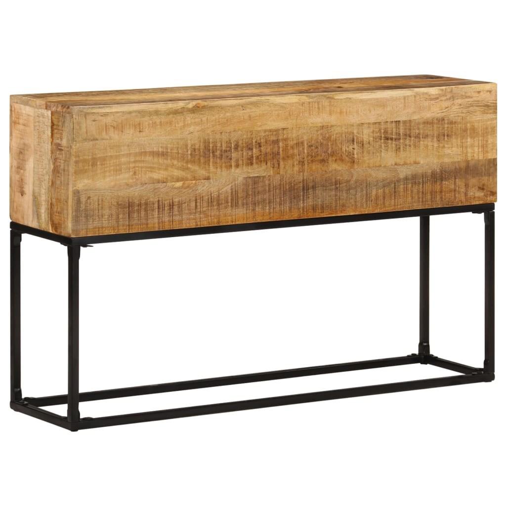 Konsolbord 120x30x75 cm ru mangotræ