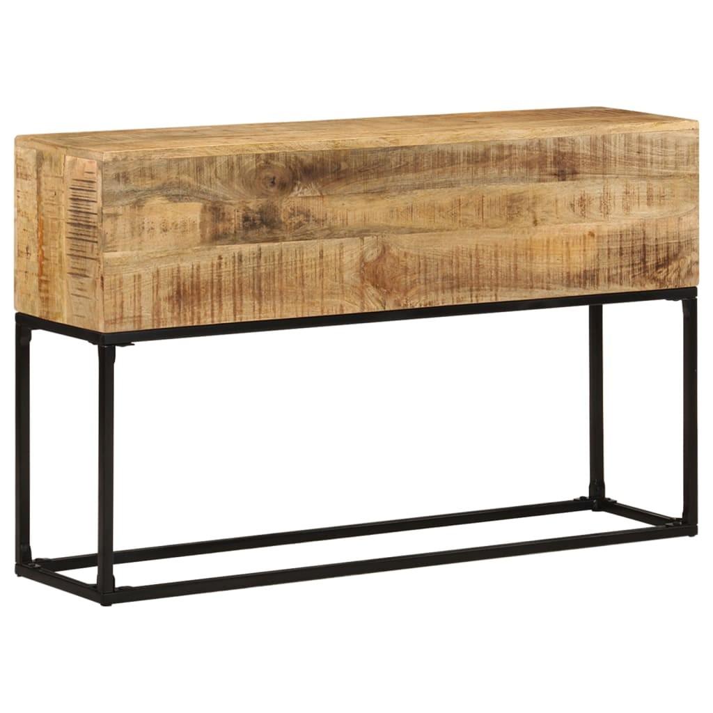 Konsolbord 120x30x75 cm ru mangotræ