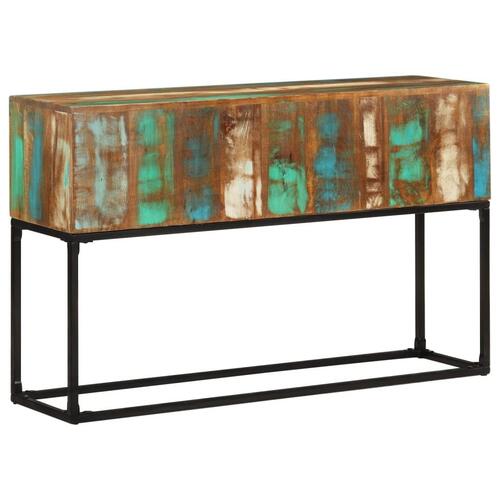 Konsolbord 120x30x75 cm massivt genbrugstræ