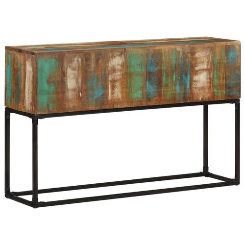 Konsolbord 120x30x75 cm massivt genbrugstræ
