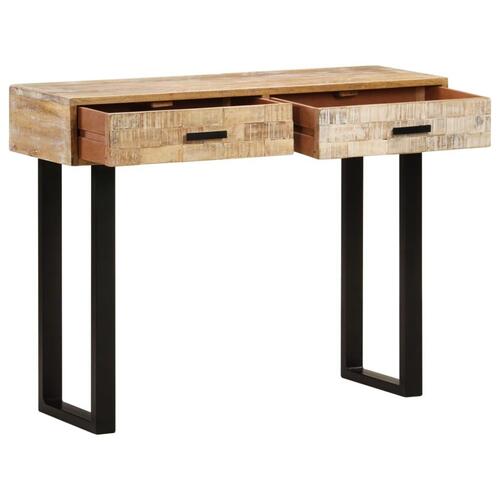 Konsolbord 100x30x75 cm massivt mangotræ