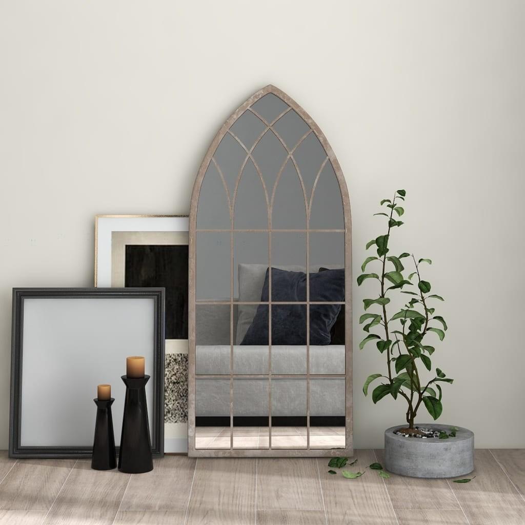 Spejl 100x45 cm jern sandfarvet