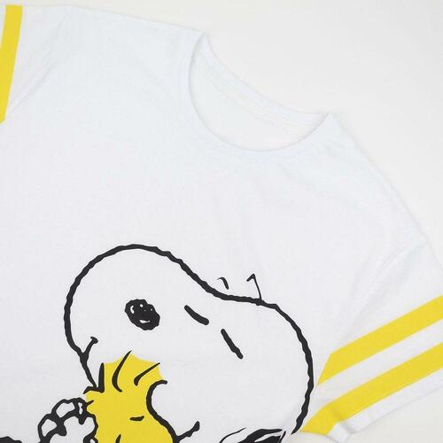 Kortærmet T-shirt til Kvinder Snoopy Hvid XL